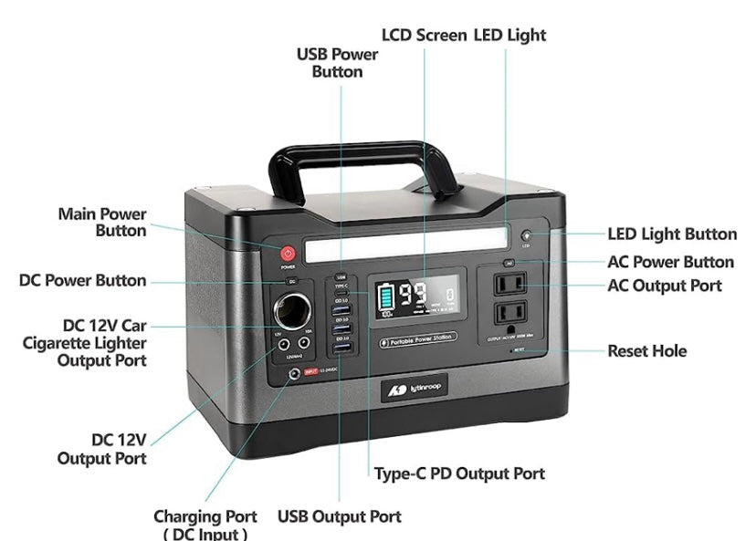 PPS-500 : Portable Power Station, 500W