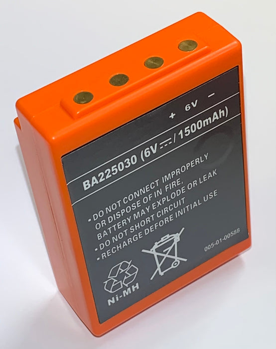 BA225030: 6volt 1500mAh Genuine HBC Radiomatic battery BA225000, BA206030