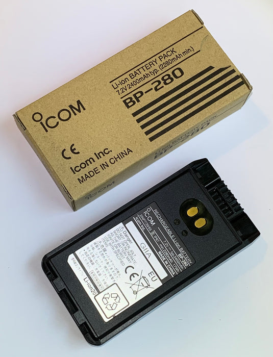 ICOM BP-280 : 7.2v 2400mAh battery for ICOM IC-A16, IC-T10, IC-F1000, IC-F2000, IC-V88,