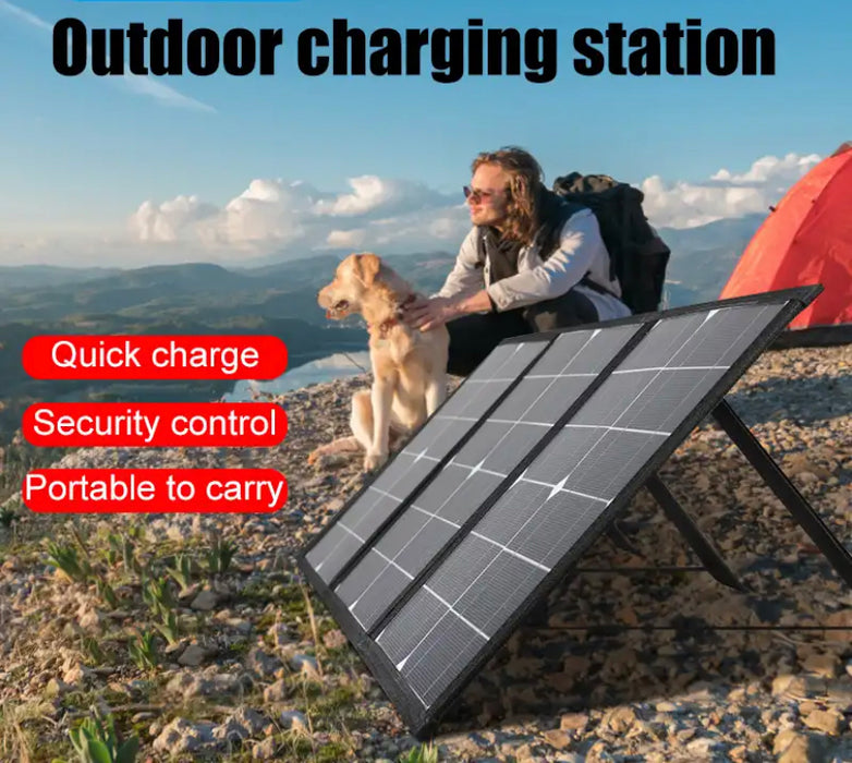 50W Solar Panel Charger + Accessories. VALUE PACKAGE !