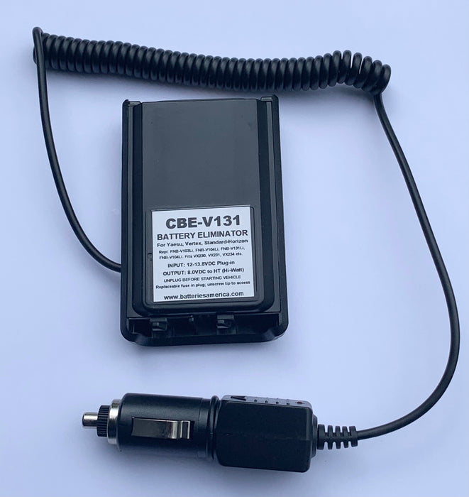 CBE-V131: Battery Eliminator for Yaesu, Vertex VX230 VX231 VX234 etc