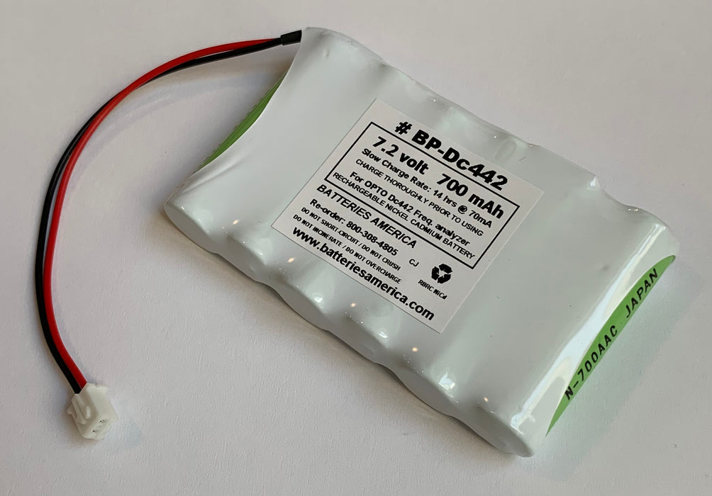 BP-Dc442 : 7.2v NiCd battery pack for OPTO Dc442