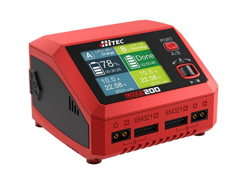 HiTEC RDX2 200: 2 Channel programmable RC charger/discharger