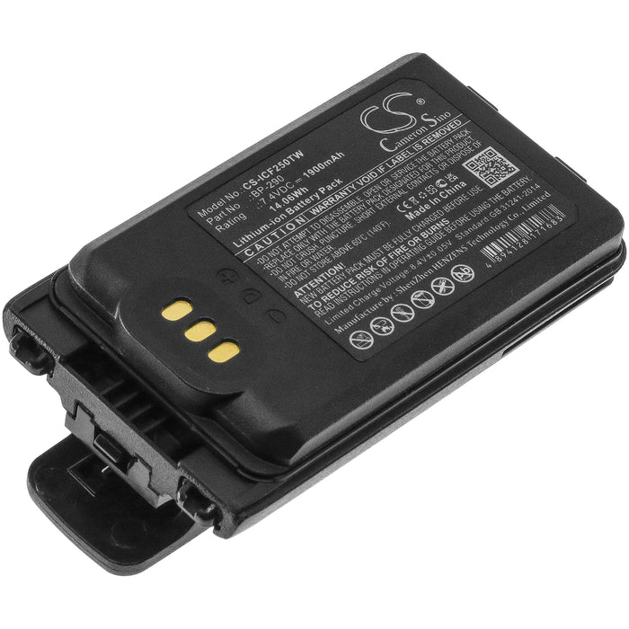 CS-ICF250TW : Battery for Icom IC-F52D, IC-F62D, IC-M85 - Replaces Icom BP-290