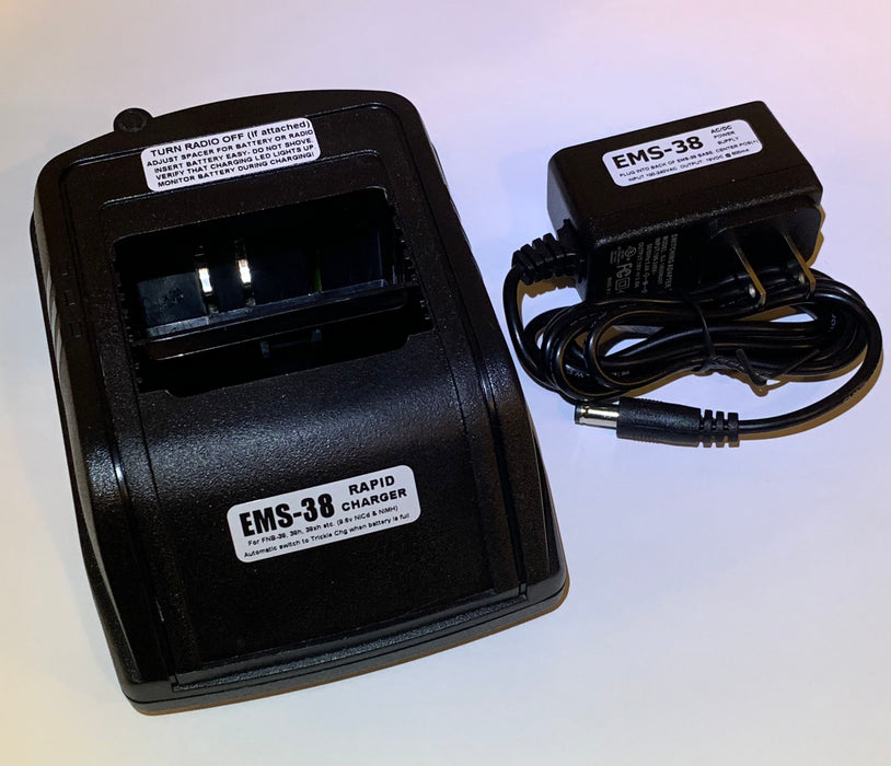 EMS-38 : Desktop Rapid Charger for Yaesu FT-11R, FT-41R, FT-51R