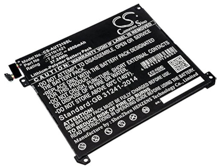 CS-AUT310SL : Battery for Asus Transformer Book T300chi, T300CHI-FL121T, T300CHI-FL005T and others - Replaces Asus C21N1421, 0B200-01520000, 0B200-00570200 and others