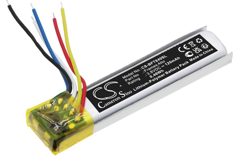 CS-BFT840SL : Battery for Bose Frames Alto, 840667-0100, Frames Alto Audio Smart Sunglasses - Replaces Bose AHB420838HPST-01