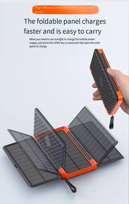 SPB-20000-Qi : Solar Power Bank 20,000mAh with Qi wireless