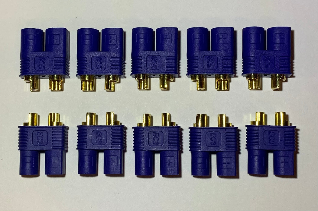 EC3 (blue) connectors - 5 Male & 5 Female