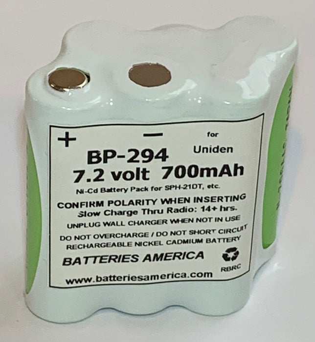 BP-294 : 7.2v 700mAh NiCd battery for Uniden Scanners