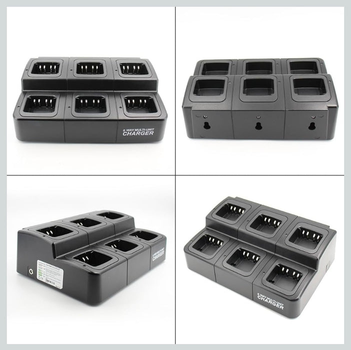 PMPN4077 : 6-Way Multi Charger for Moto. APX, XPR, XiR, DP series batteries