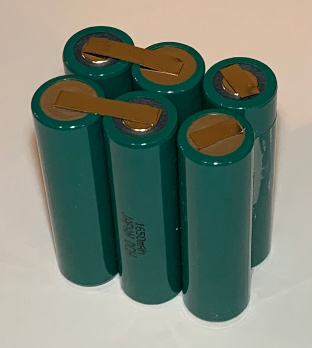 6HR-AAU-C : 7.2v 1650mAh rechargeable NiMH battery pack