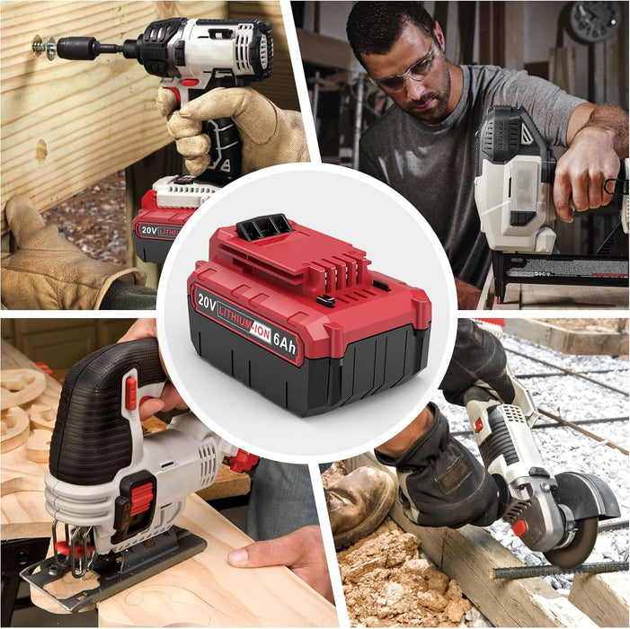 PCC680L : 20.0v 6Ah Li-ION battery for Porter Cable, replaces PCC685L PCC600  PCC640 etc.