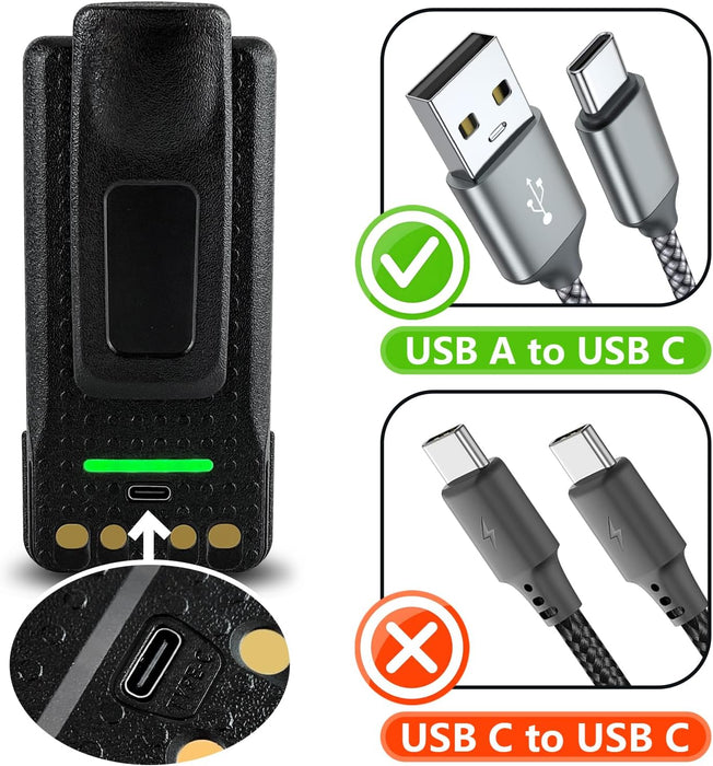 PMNN4409BR : 7.4volt 3000mAh Li-ION battery for Moto., with Type C connector