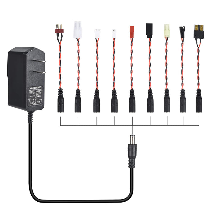 Intelligent 2.4-12V Chargeur, Voiture Chargeur RC Hydraulique avec 6 Commun Connecteur Auto Intelligent 2.4-12V Chargeur, Voiture Chargeur RC Hydraulique avec 6 Commun Connecteur Auto