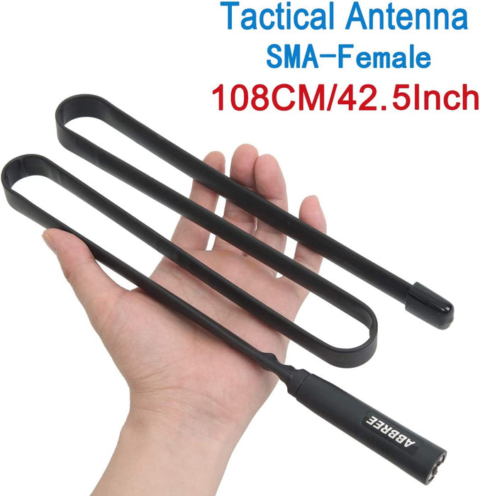 Tactical Antenna 108cm -  42.5" - for Baofeng Kenwood, Quansheng radios etc.