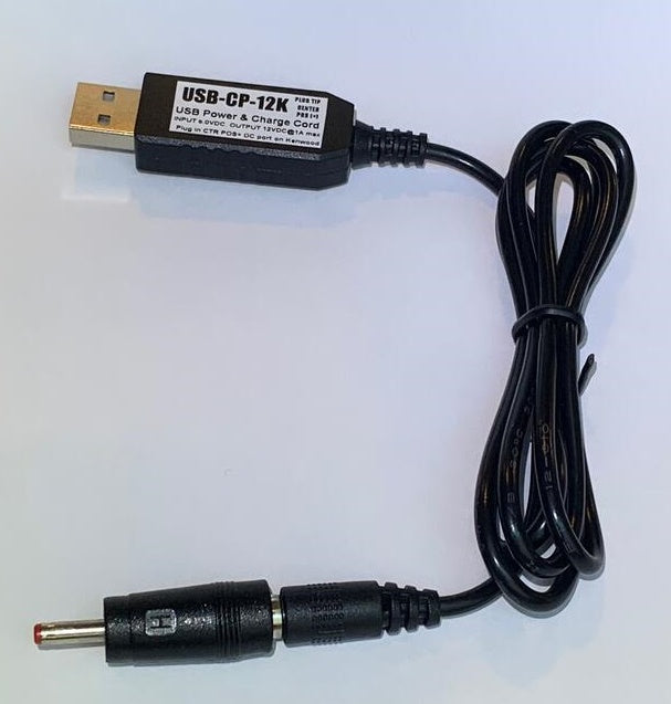 USB-DC-KEN: USB Power & Charge Cord for Kenwood Radios