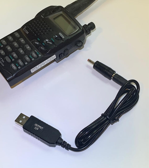 USB-CP-12i: USB Power & Charge cord for ICOM handheld radios
