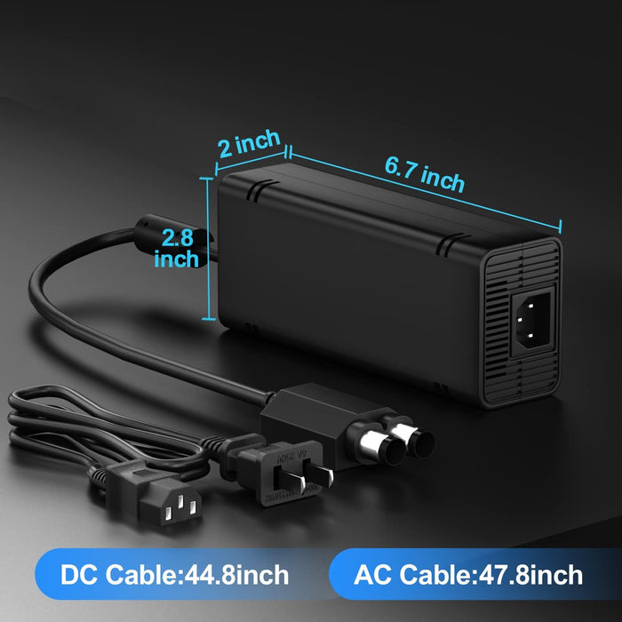 DF-MX360MD : For Microsoft Xbox 360 Slim, Xbox 360 Slim Console - Replaces Microsoft DE-X360-3206