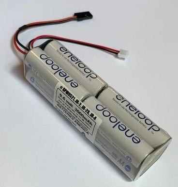 eneloop Tx 9.6v 2000mAh  -  RC transmitter battery. Choose Connector