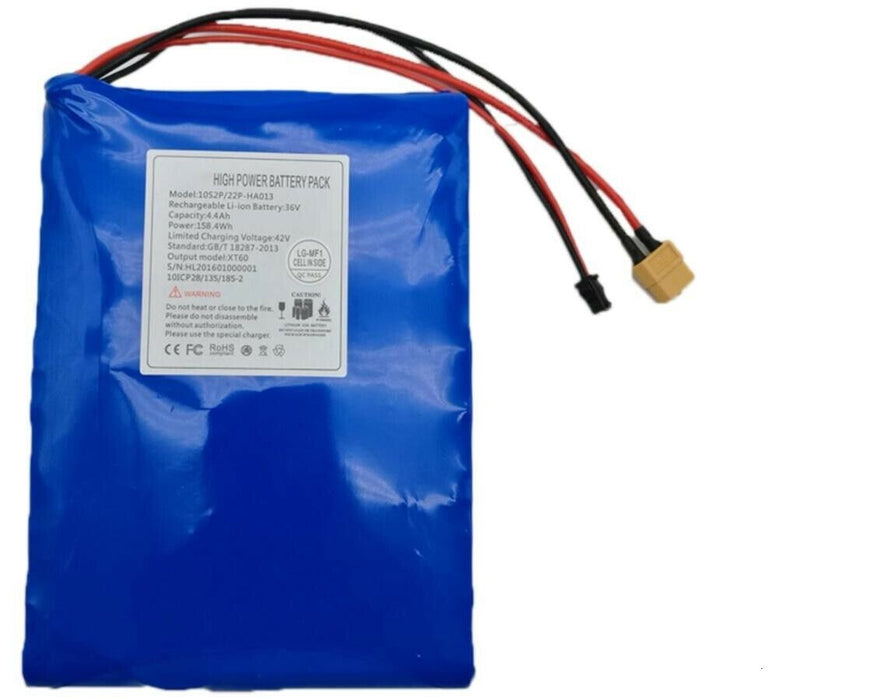 1052P/22P-HA013 : 36 volt 4.4Ah Li-ION battery for Skateboard