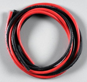 12AWG silicone wire: 1m red & 1m black
