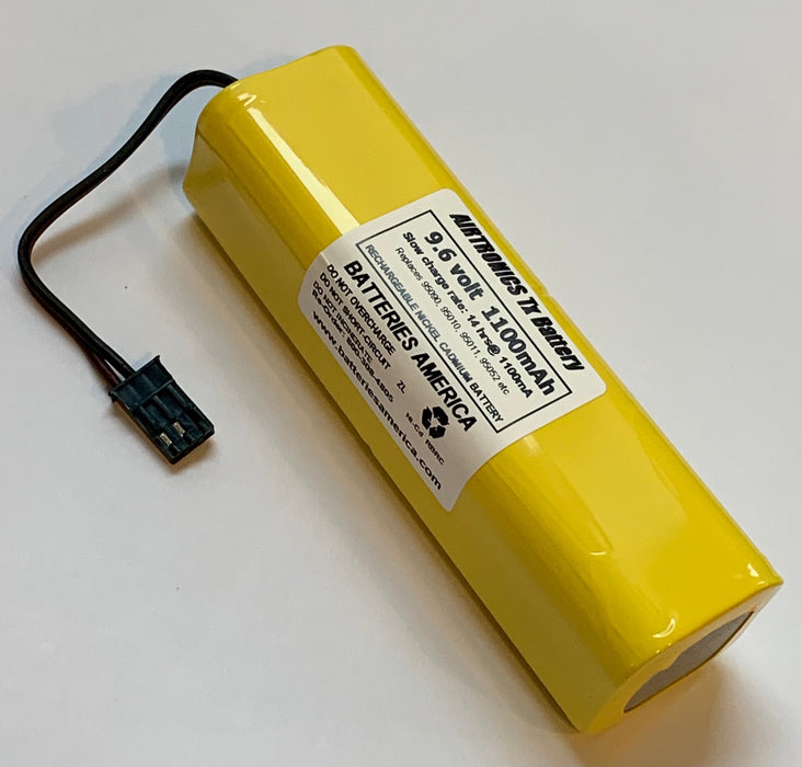 95090: 9.6v 1100mAh NiCd Battery for AIRTRONICS. Replaces 95010, 95011, 95052
