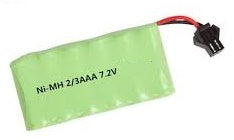 2/3AAA 400mAh NiMH battery pack - choose Voltage, shape, connector. For R/C