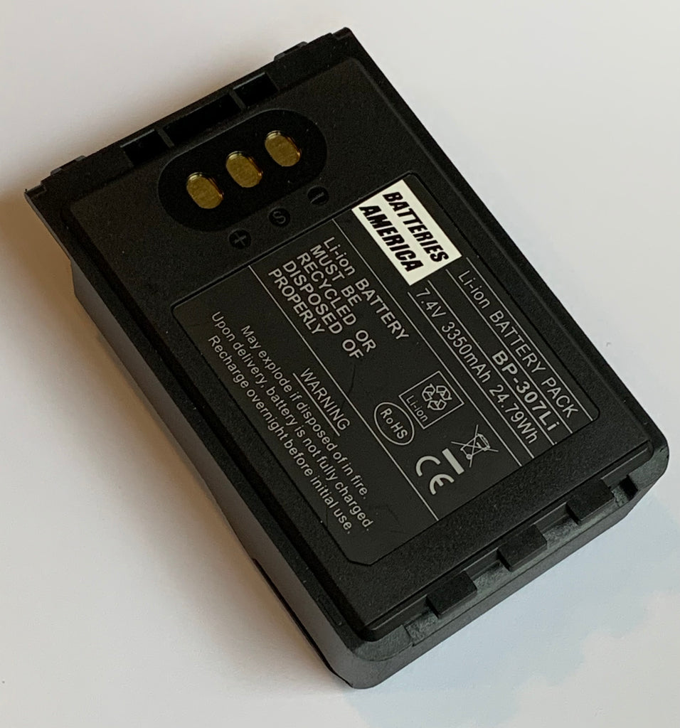 BP-307Li: 7.4v 3350mAh Li-ION battery for ICOM ID-51A, ID-31A, ID