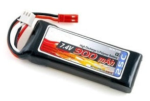 2LP900JST : 7.4v 900mAh Li-PO battery for RC
