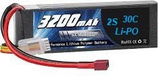 2S3200T : 7.4v 3200mAh LiPO battery for RC