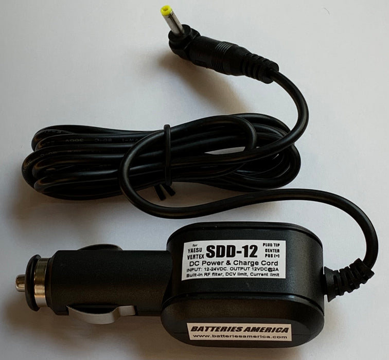 SDD-12 : DC Power & Charge cord for Yaesu & Vertex