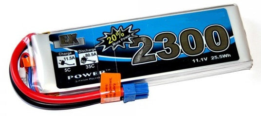 3LP835107P4H5R : 11.1V 2300mAh battery for RC electric