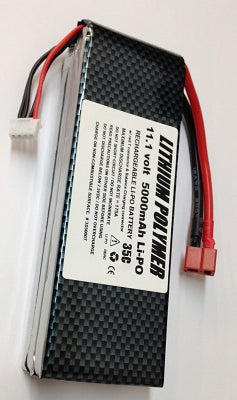 3S5000M : 11.1v (3S) 5000mAh Li-PO battery for RC electric