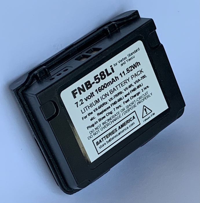 FNB-58Li: Li-Ion battery for Yaesu radios
