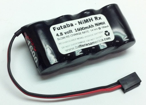 4EP1600AW : 4.8 volt 1600mAh NiMH battery for R/C