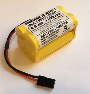 4KR1100AAUW : 4.8 volt 1100mAh AA rechargeable NiCd