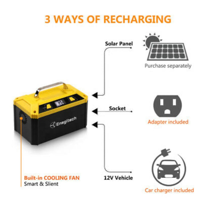 PowerStation: 150W 48000mAh AC/DC portable power station