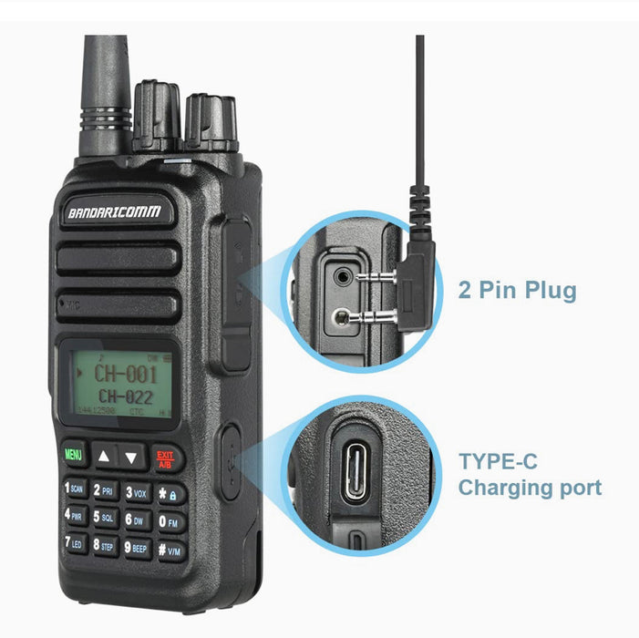 BCUV-83 : Dual band radio 2m & 440MHz, with Air Band 108-136MHz