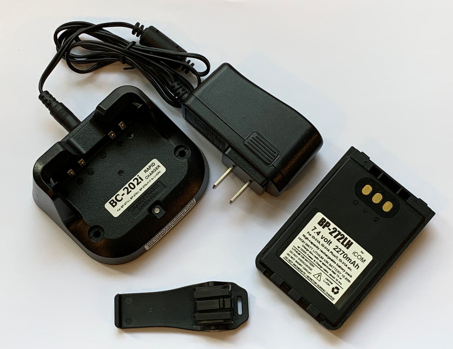 BP-272LH & BC-202i: Battery & Charger Bundle for ICOM ID-51A, ID-52A, ID-31A, IC-705