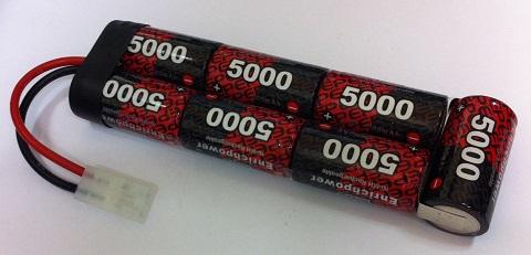 7EP5000SC : 8.4 volt 5000mAh NiMH Rechargeable Battery Pack