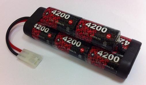 8EP4200SCH : 9.6 volt 4200mAh NiMH Rechargeable Battery Pack