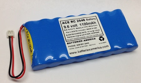 ACE 2946 : 9.6 volt 1100mAh Battery for ACS RC Innovator