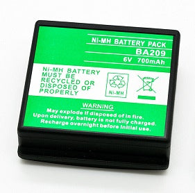 BA209 : 6.0v 700mAh NiMH Battery for Crane Remotes BA209000 BA209061