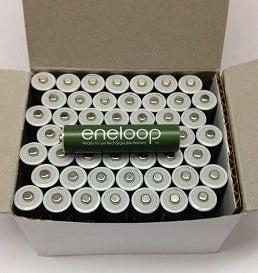BK-4MCCA50 : 50 pcs of eneloop AAA 1.2v 800mAh rechargeable NiMH batteries
