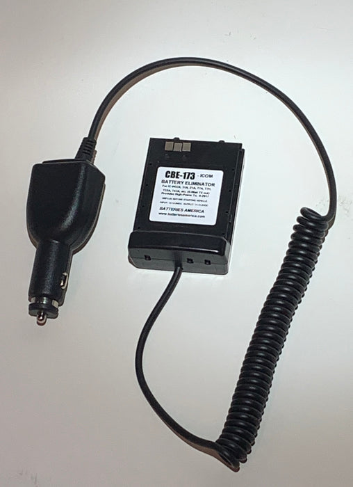 CBE-173 : Battery Eliminator for ICOM radios IC-W32A IC-T7A IC-T22 IC-T42