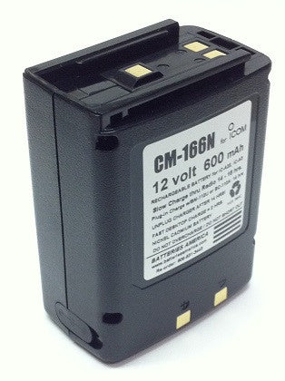 CM-166N : 12 volt 600mAh rechargeable Ni-Cd battery pack
