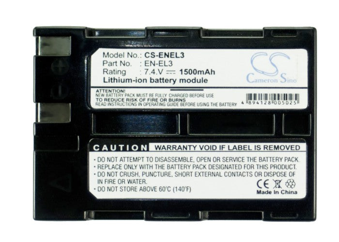 Picture of the BP-ENEL3; Replaces NIKON  EN-EL3a and others