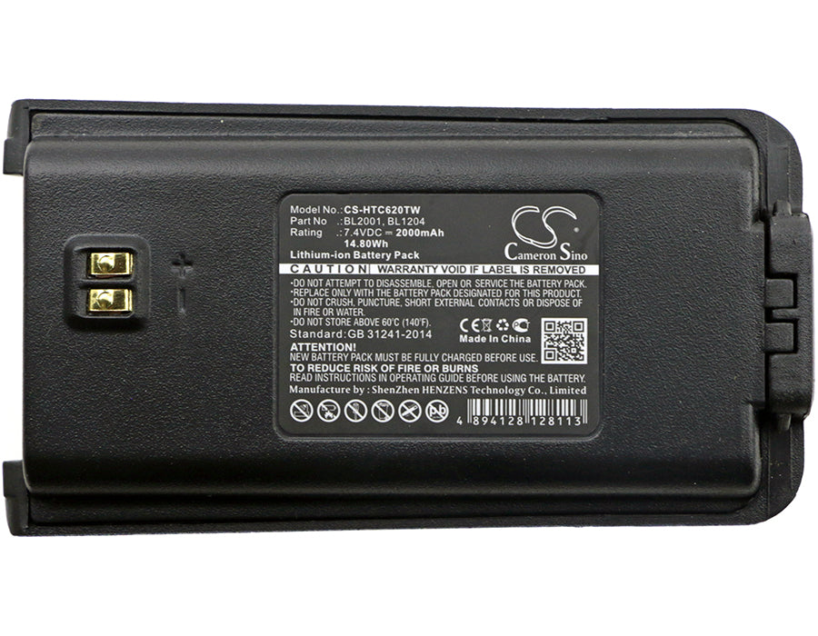 Picture of the BP-HTC620TW; Replaces Hytera  BL2001 and others