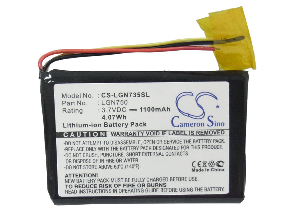 Picture of the BP-LGN735SL;  Battery for LG  LN740 and other models